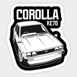 Corolla KE70 Monochrome Sticker